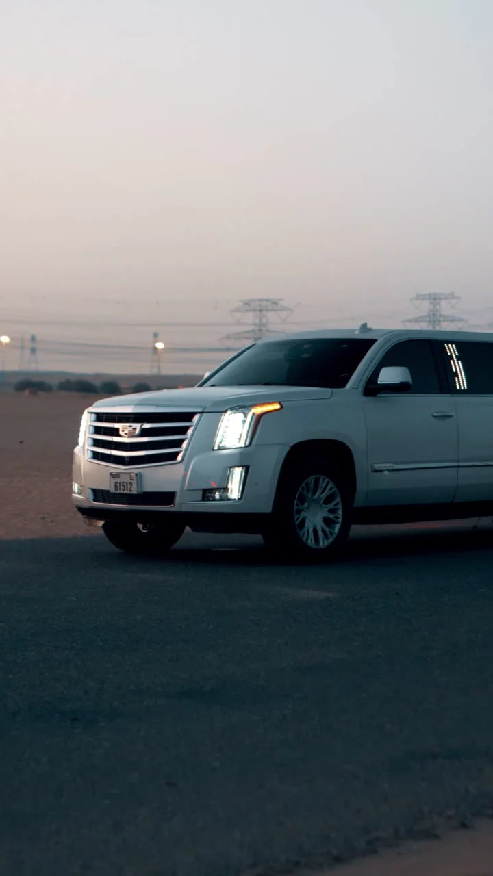White Panther limousine for cross-emirate travel