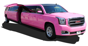 pink limousine in dubai